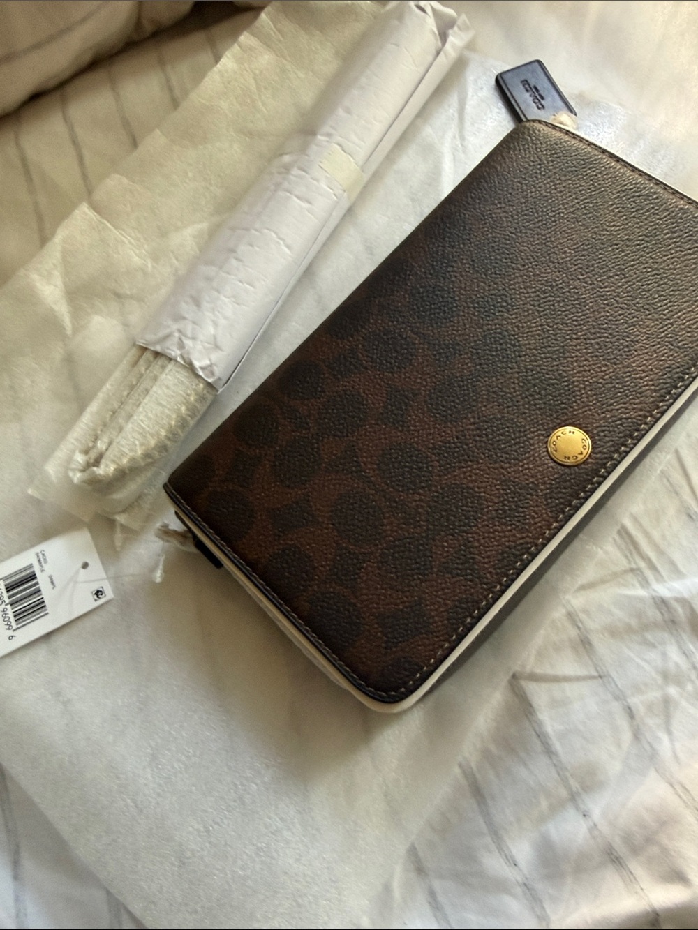 NWT Coach Mila Signature Canvas Crossbody Bag | Brass/Maple | Removable Strap - Picture 10 of 10